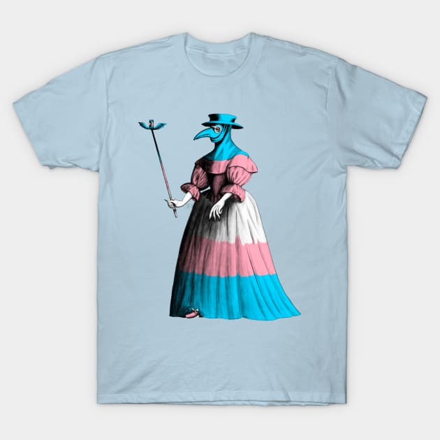 Trans Lady Plague Doctor T-Shirt by AlexTal